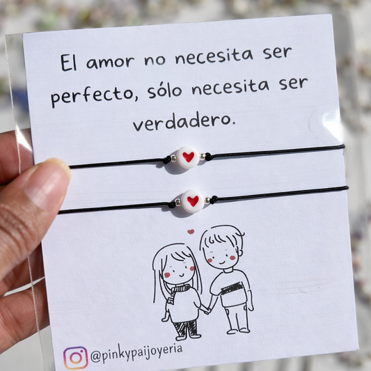 Pulseras parejas - Amor Verdadero