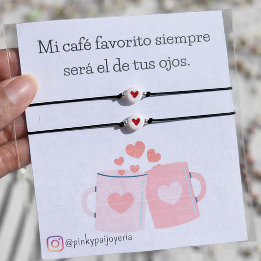 Pulseras parejas - Café Favorito