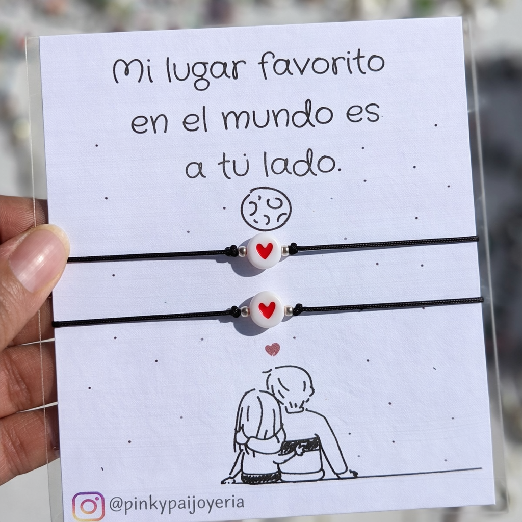 Pulseras parejas - mi lugar favorito