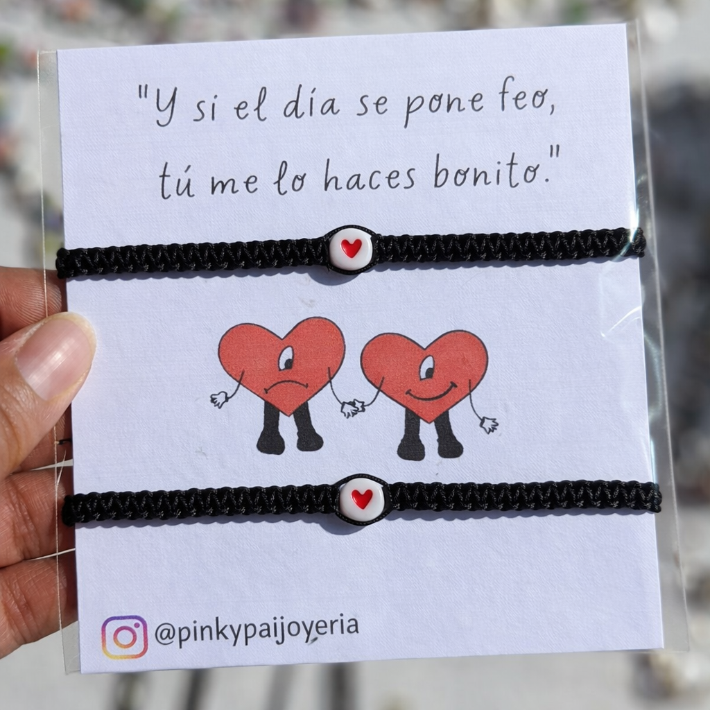 Pulseras parejas - Tú me lo haces bonito