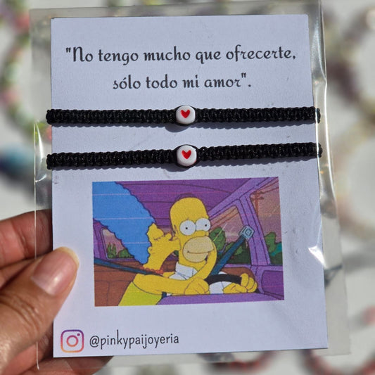 Pulseras parejas - Solo todo mi amor