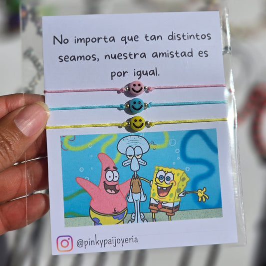 Pulseras compartir - Nuestra amistad es por igual